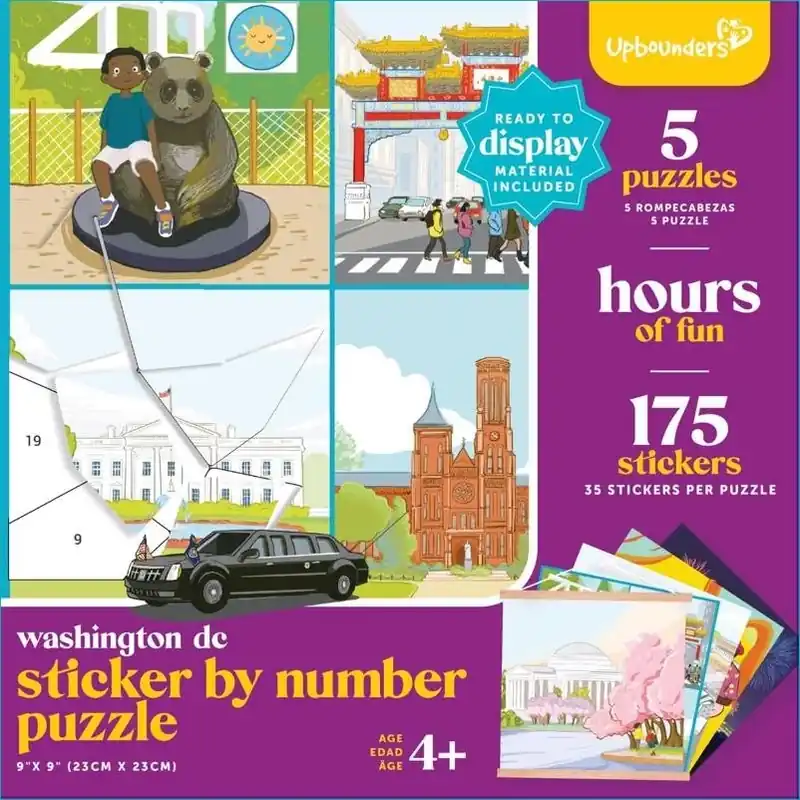 Upbounders Washington DC Sticker Puzzle – Educational Geography Fun For Kids