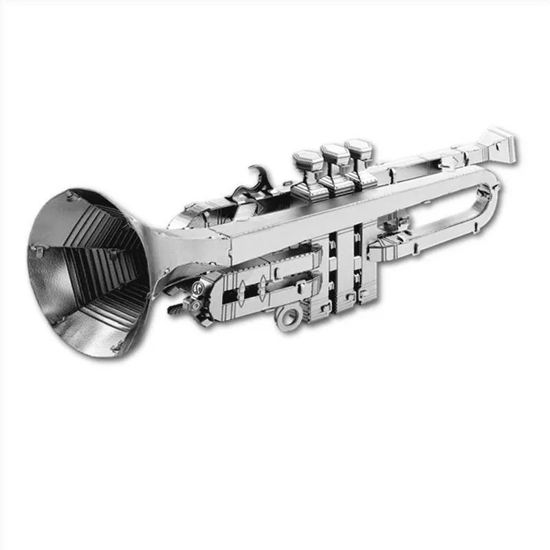 Metal Earth 38‑Piece Trumpet Model Build Kit – Precision Metal Puzzle