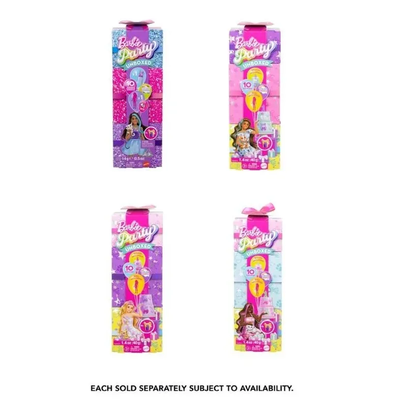 Barbie Unboxed Glam Party Doll Set – 10 Figure Collection