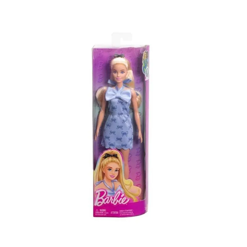 Barbie Fashionistas Blue Bows Doll Set – 4‑Pack