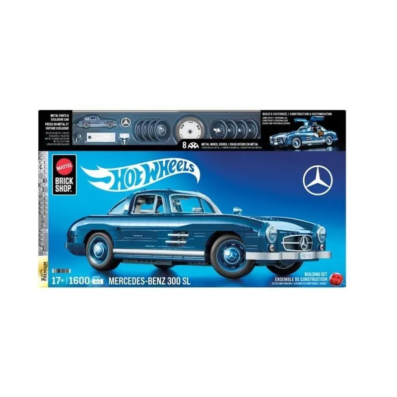 Hot Wheels Mega 1600‑Piece Mercedes‑Benz Premium Building Set