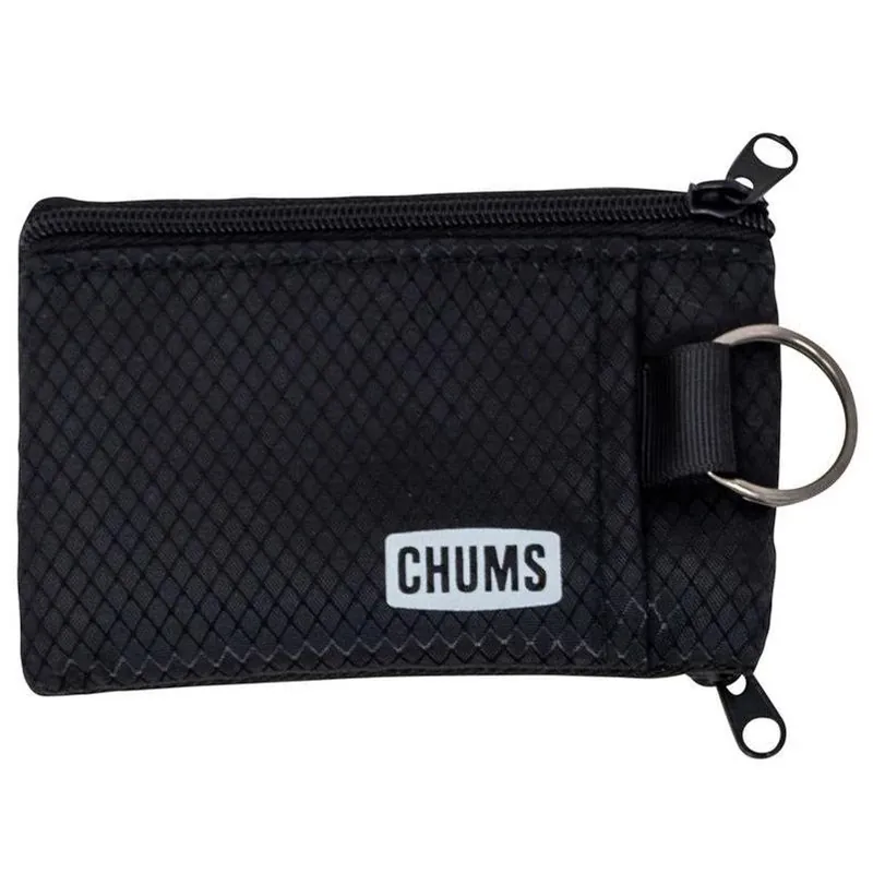 Chums Nylon Surfshorts Wallet – Waterproof Black Travel Companion