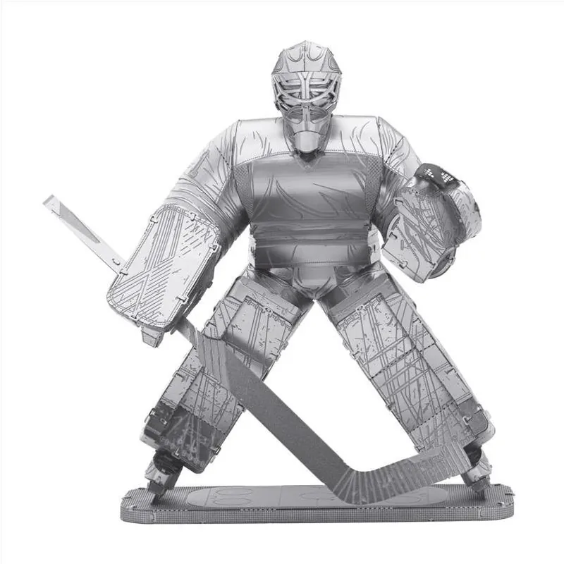 Metal Earth 3D Hockey Goalie Model Building Kit – Detailed Metal Puzzle For Ages 14+