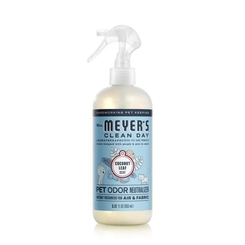 Mrs. Meyer‘s Clean Day Pet Odor Neutralizer Spray – 12 oz Coconut Leaf