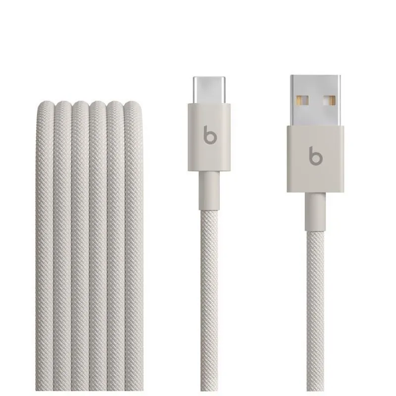 Beats 5‑Foot USB‑A To USB‑C Charging Cable – Gray