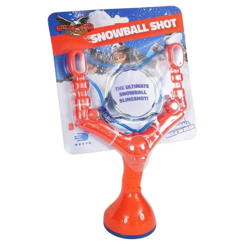 Flexible Flyer 11‑inch Red Plastic Snowball Slingshot – Winter Fun Toy