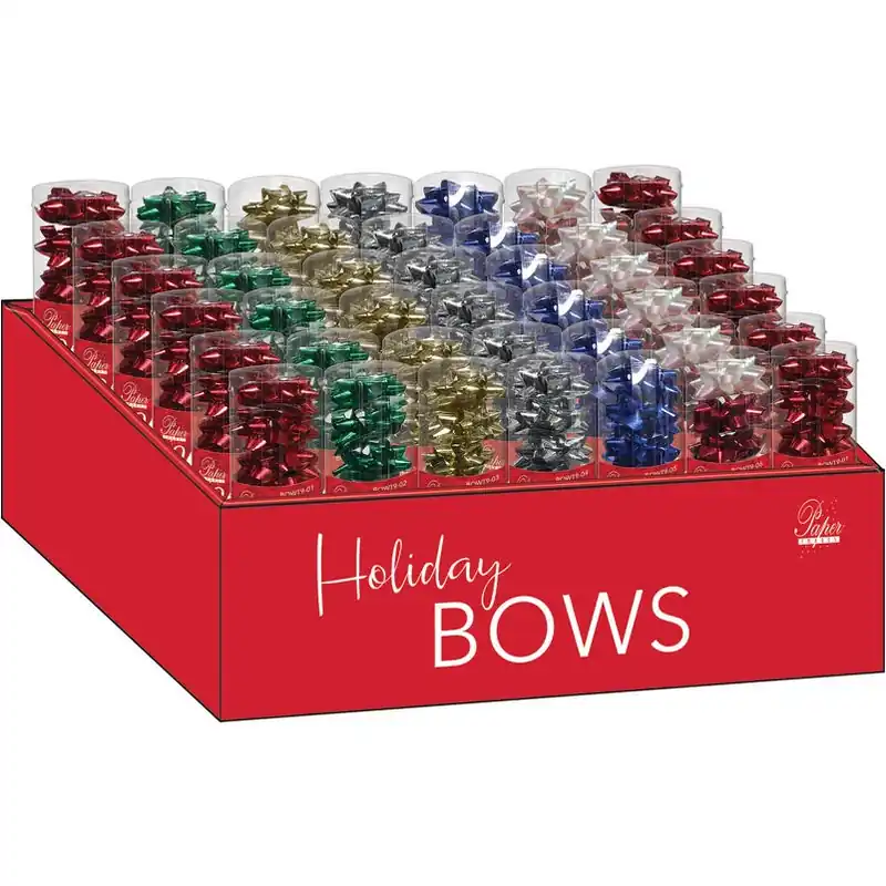Assorted Traditional Craft Bows – 9‑Pack Polypropylene Decorative Ribbons