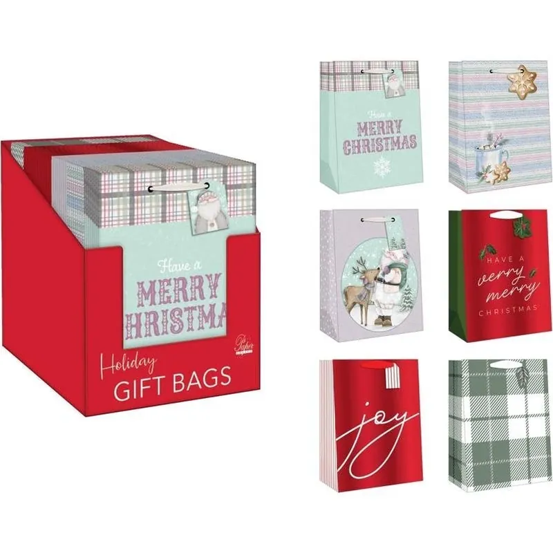 Paper Images Assorted Holiday Gift Bag – Festive Paper Wrap