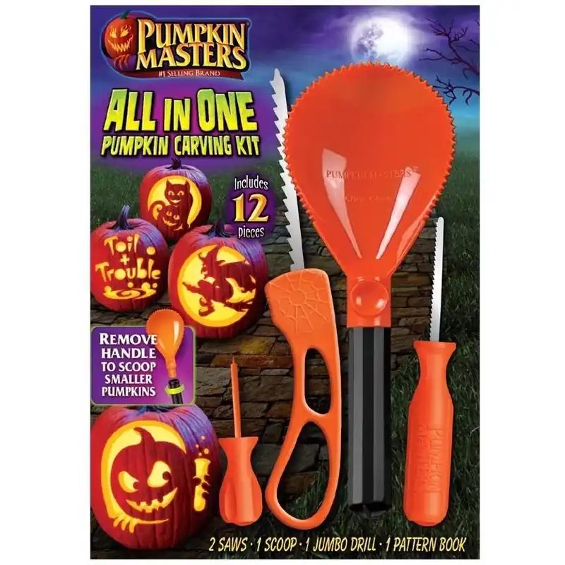 Pumpkin Masters All‑In‑One Pumpkin Carving Kit – Complete Halloween Carving Set
