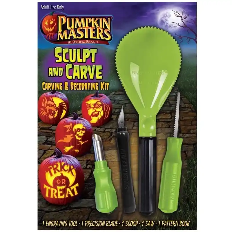 Pumpkin Masters Sculpt & Carve Kit – Complete Pumpkin Carving Set