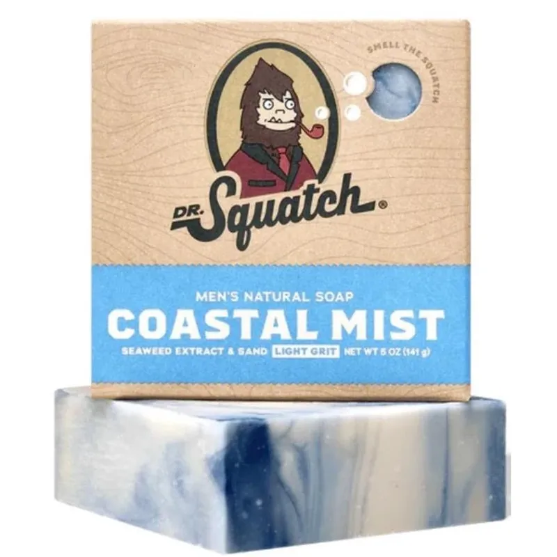 Dr. Squatch Coastal Mist Bar Soap – 5 oz Fresh Scent