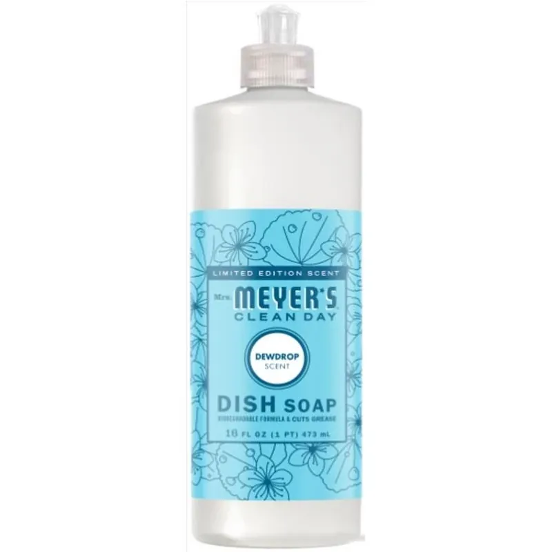 Mrs. Meyer‘s Limited‑Edition Dewdrop Liquid Dish Soap – 16 oz Eco‑Friendly Cleaner