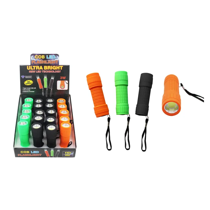 Diamond Visions 180 Lumens Assorted Led Cob Flashlight - Compact And Super Bright