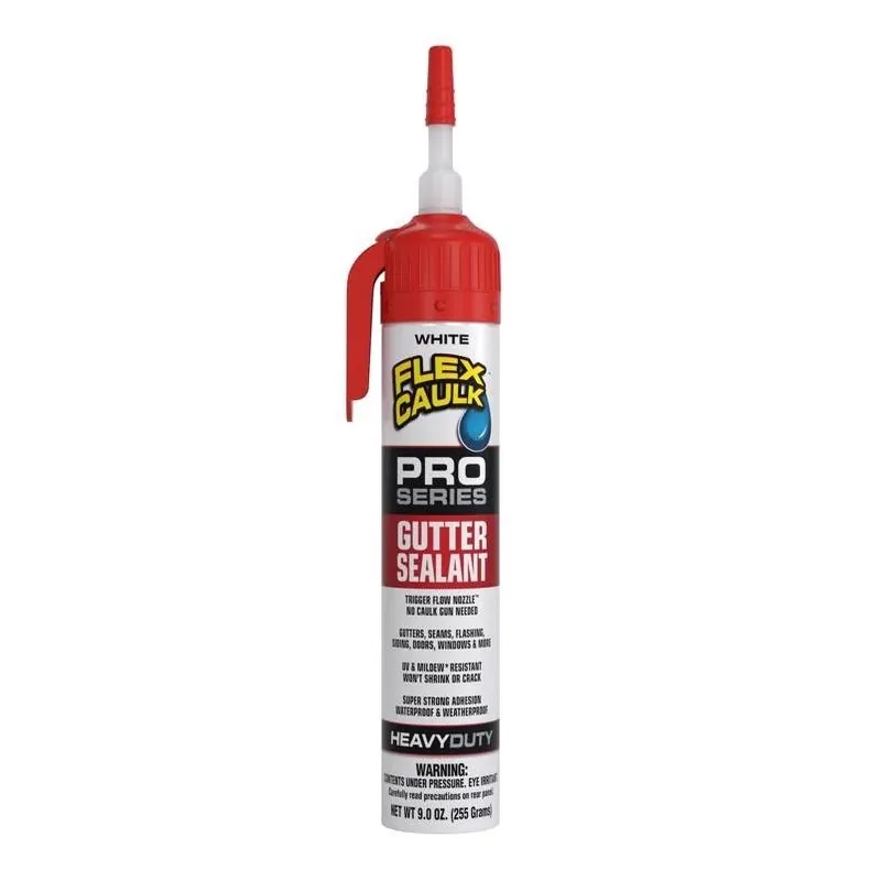 Flex Caulk Pro Series – White Advanced Hybrid Polymer Sealant, Heat‑Resistant & Paintable