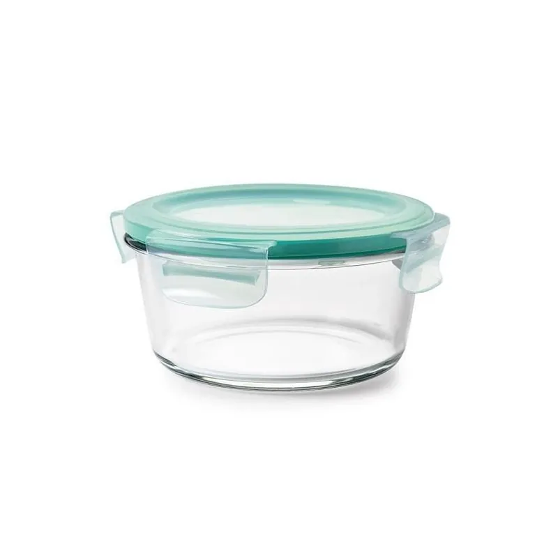 Good Grips 4-cup Smart Seal Round Glass Food Storage Container - Multicolor