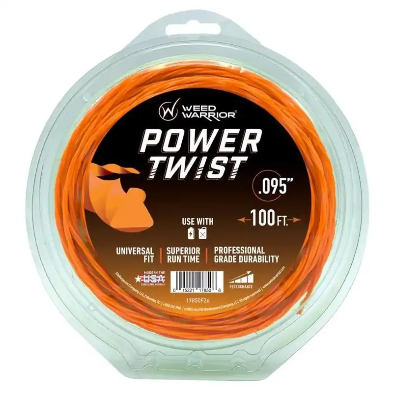 Weed Warrior 0.095‑Inch Professional Trim Line – 100 ft Reel