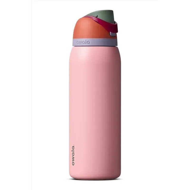 Owala Pink 40‑oz Vacuum‑Insulated FreeSip Bottle – BPA‑Free, Leak‑Proof Hydration