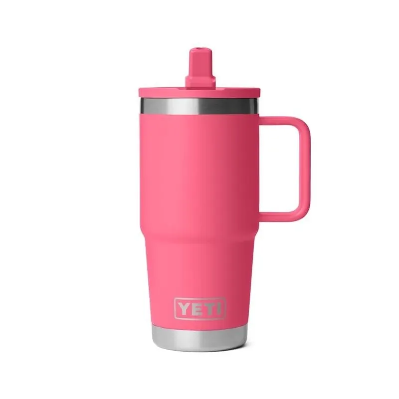 YETI Rambler 20‑oz Tropical Pink Travel Straw Mug – BPA‑Free Stainless Steel