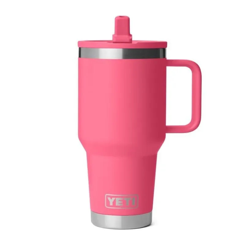 YETI Rambler 30‑oz Tropical Pink BPA‑Free Travel Straw Mug