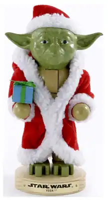 Star Wars Santa Yoda Nutcracker, 9-inch, Model Sw6151l By Kurt Adler