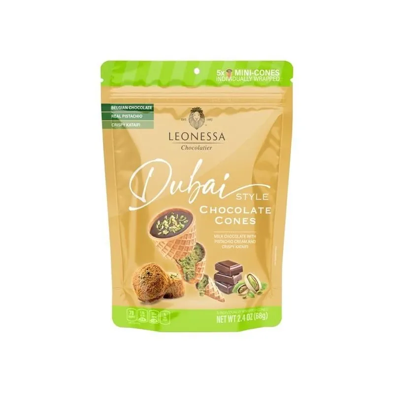 Leonessa Pistachio‑Infused Milk Chocolate Truffles – 2.4 oz Gourmet Pack