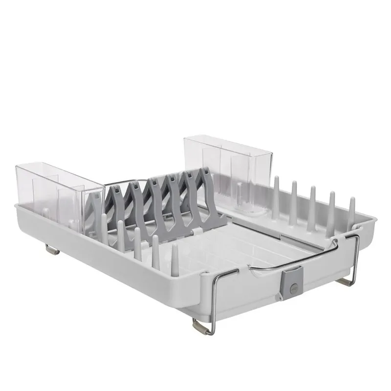 Oxo Good Grips Foldaway Dish Rack Stainless Steel Multicolor Model 1473480