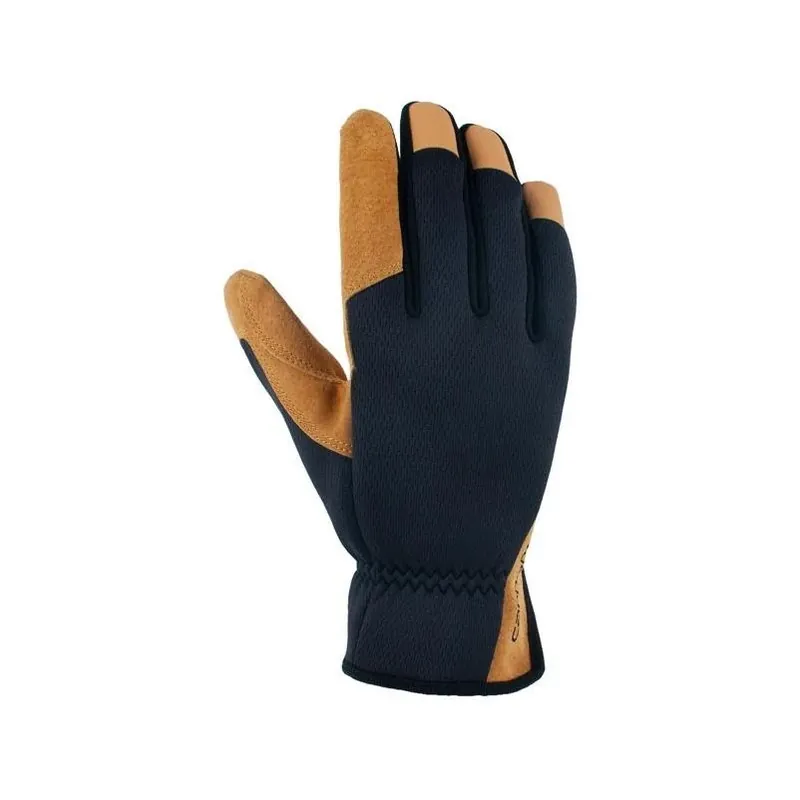 Carhartt Heavy‑Duty Men’s Indoor/Outdoor Work Gloves – Beige/Black, Large
