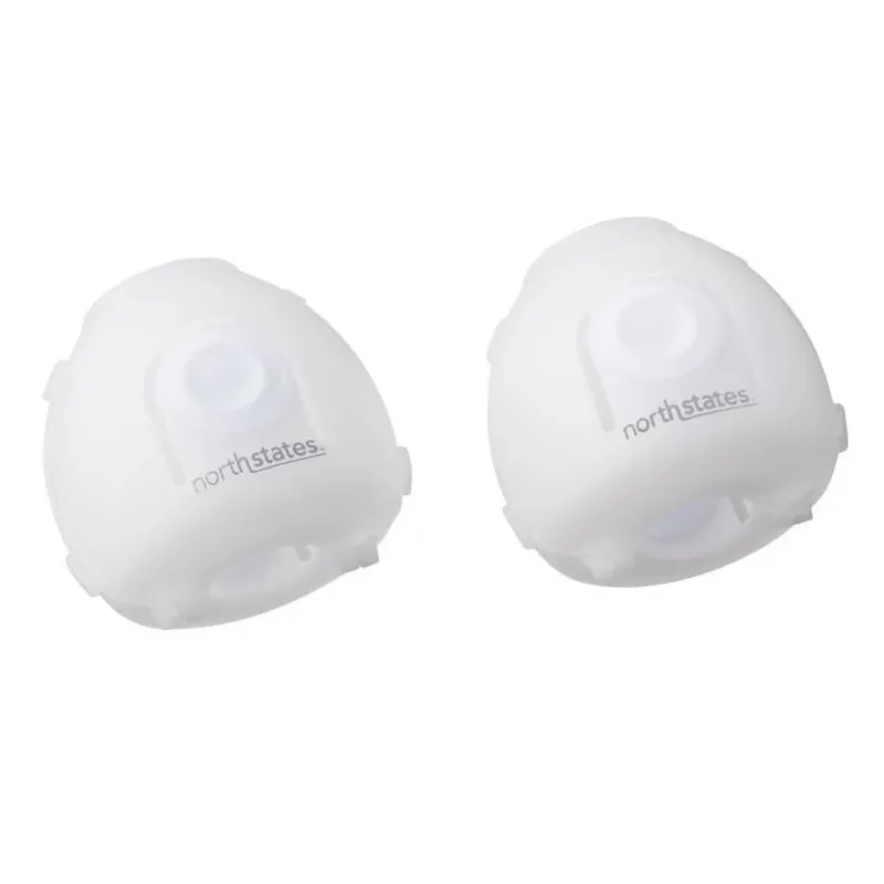 North States Toddleroo White Plastic Door Knob Safety Covers – Pack Of 2