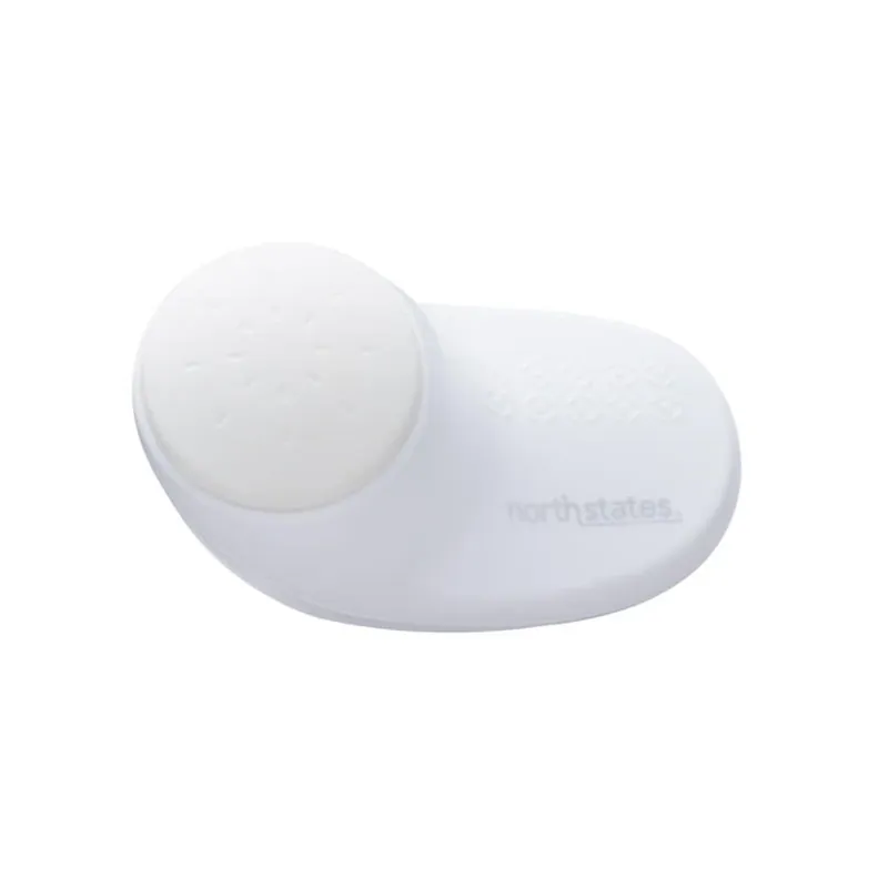 North States Toddleroo White Door Stopper – ABS/TPR Safety Wedge (1‑Pack)