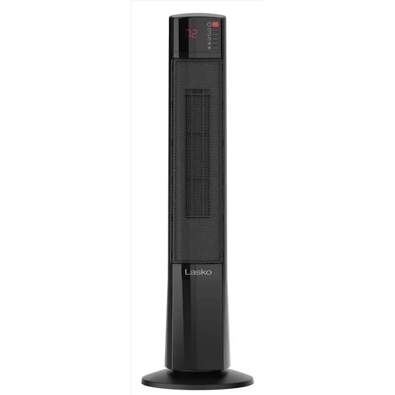 Lasko 1500W Ceramic Tower Heater With Remote Control – Black