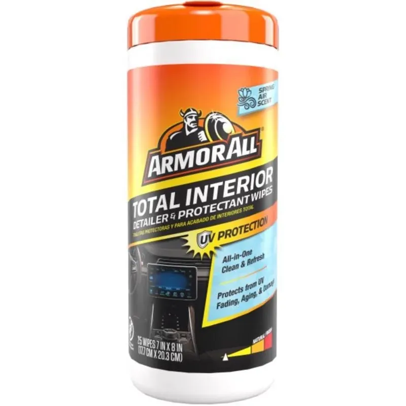 Armor All Interior Cleaning Wipes – Spring Air Scent, 25‑Count