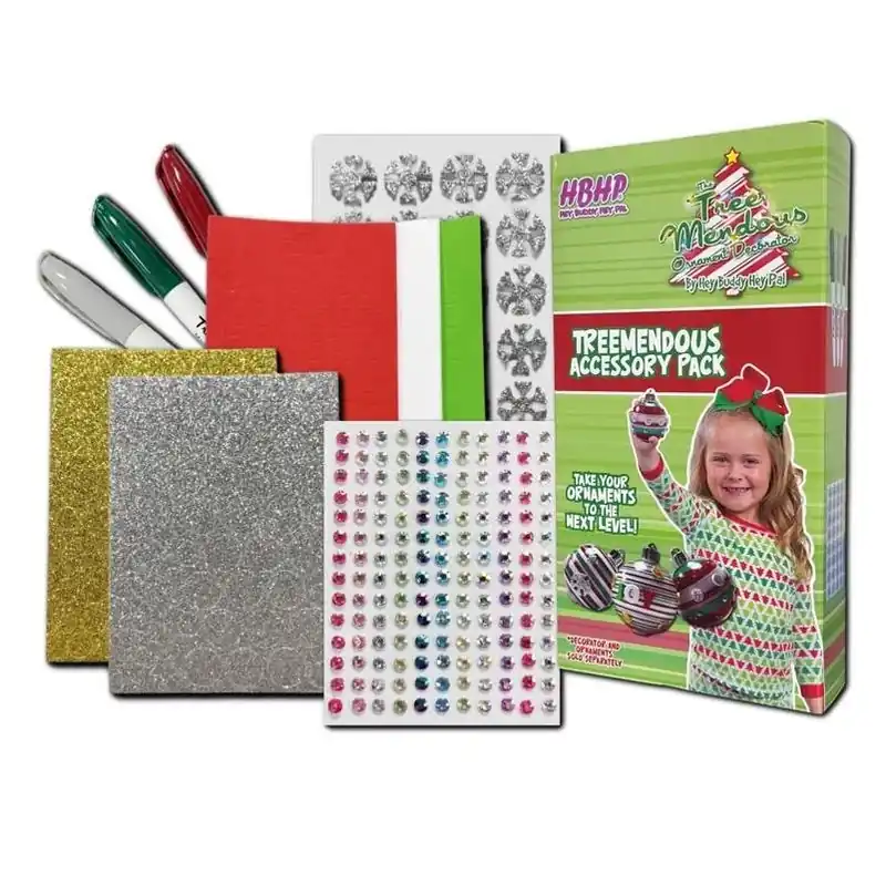 Treemendous 10‑Piece Christmas Ornament Accessory Pack – Festive Tree Décor