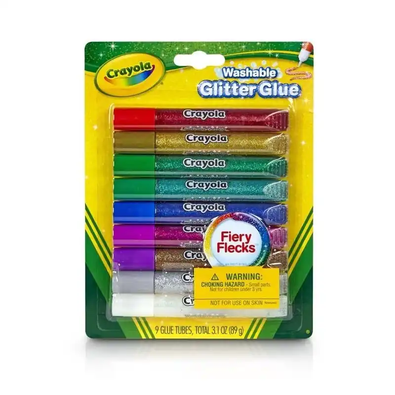 Crayola Medium Strength Assorted Glitter Glue 3.1 Oz