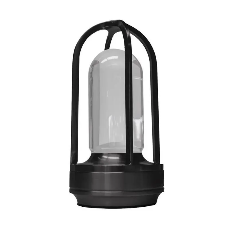 Bristol 7‑Inch Matte Black USB Table Lamp – Compact Metal Desk Light