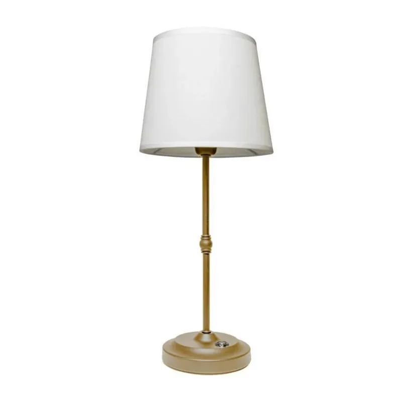 Galena Brushed Gold 16.9in Table Lamp – USB Powered LED Light