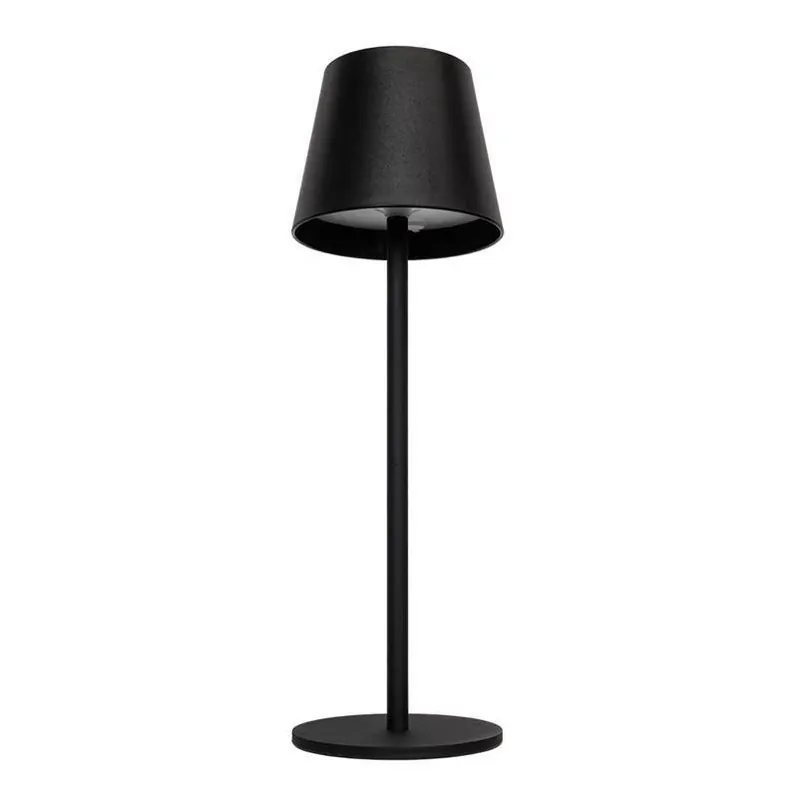 Denver Matte Black Table Lamp – 14.2‑Inch Adjustable USB LED Light