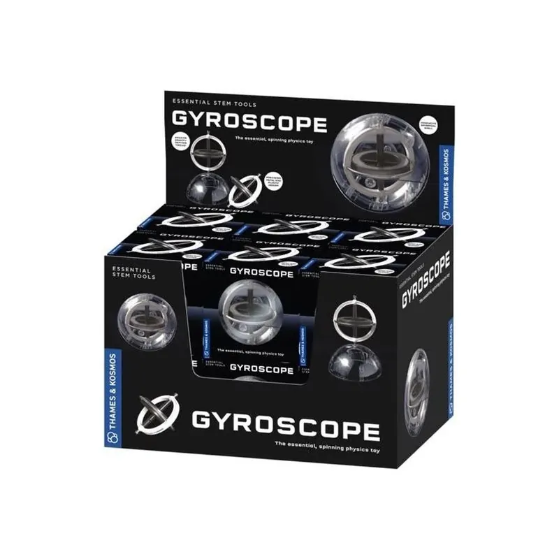 Thames & Kosmos Black Gyroscope Set – 4 Pieces