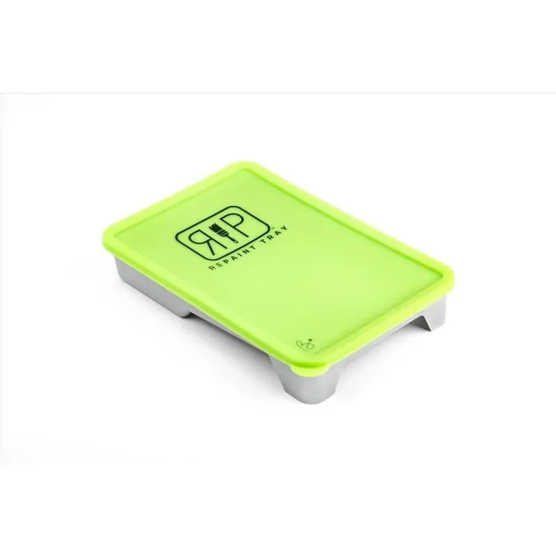 Repaint Studios 1‑Quart Metal Paint Tray – 11.5" × 16" Green, Heavy‑Duty