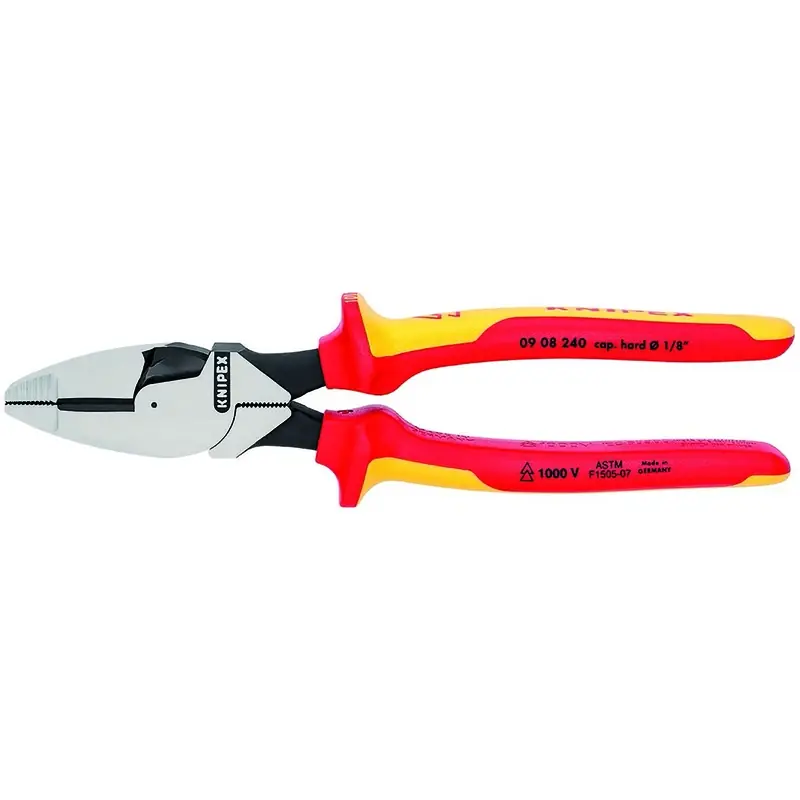 Knipex 9-1/2 In. Steel High Leverage Insulated Lineman‘s Pliers