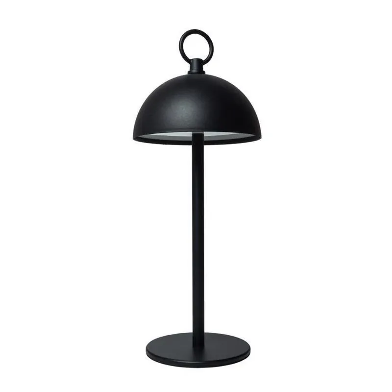 Branson 12‑Inch Matte Black LED Table Lamp With USB Charging