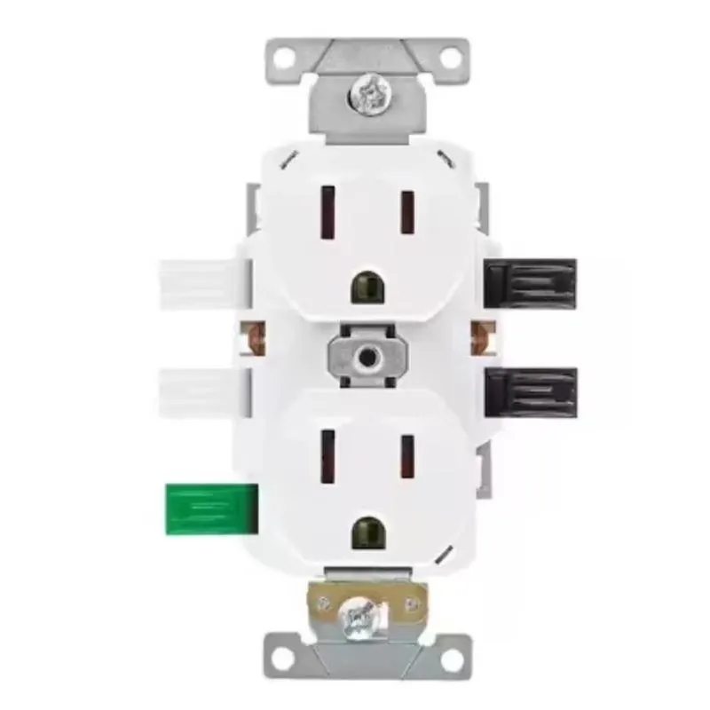 Leviton Lever Edge 20‑Amp 125V White Duplex Receptacle – 10‑Pack