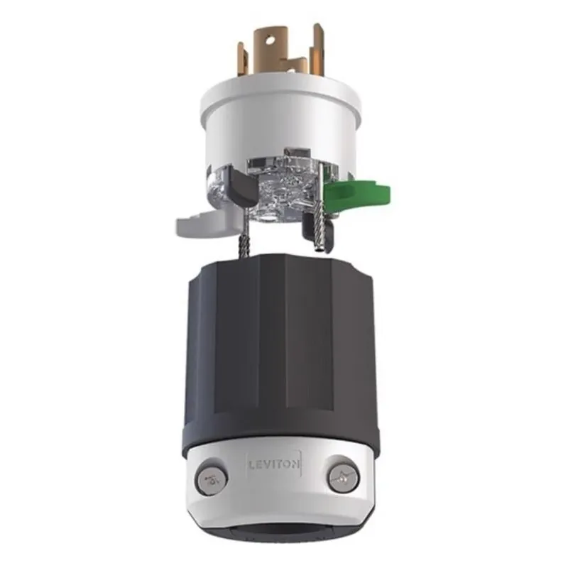 Leviton Lever Edge NEMA L14-30P Plastic Locking Plug – Durable Connector For Commercial & Residential Power