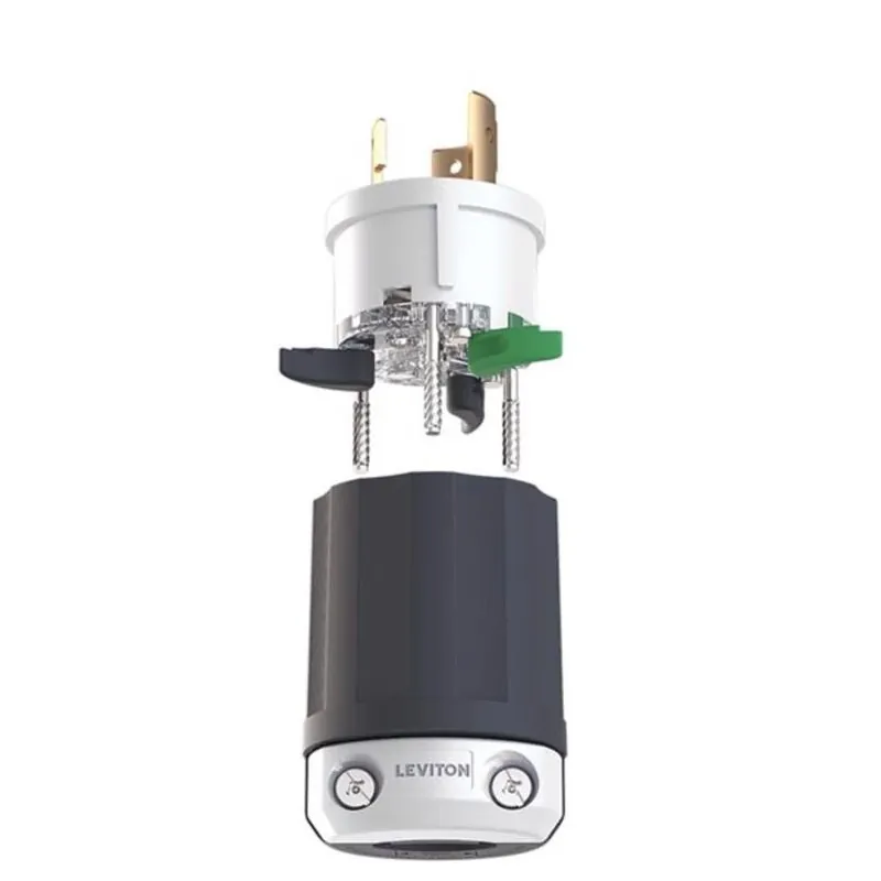 Leviton Lever Edge NEMA L6-20P 20A Plastic Locking Plug – Commercial & Residential