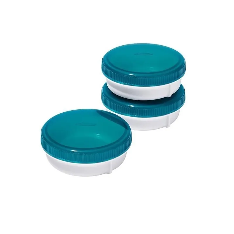OXO Good Grips 2‑oz Round Dressing Container – 3‑Pack