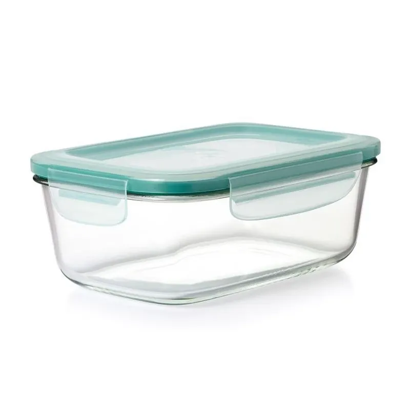 Good Grips 8-cup Smart Seal Glass Rectangle Food Storage Container, Multicolor