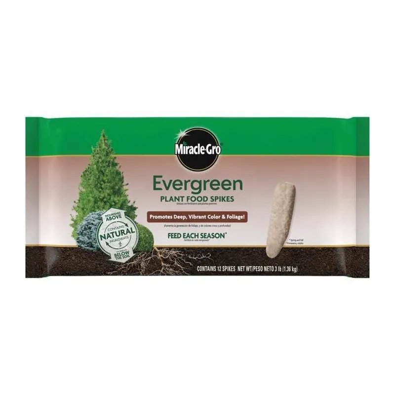 Miracle‑Gro Balanced 12‑6‑12 Tree & Shrub Fertilizer – 3 lb Spikes
