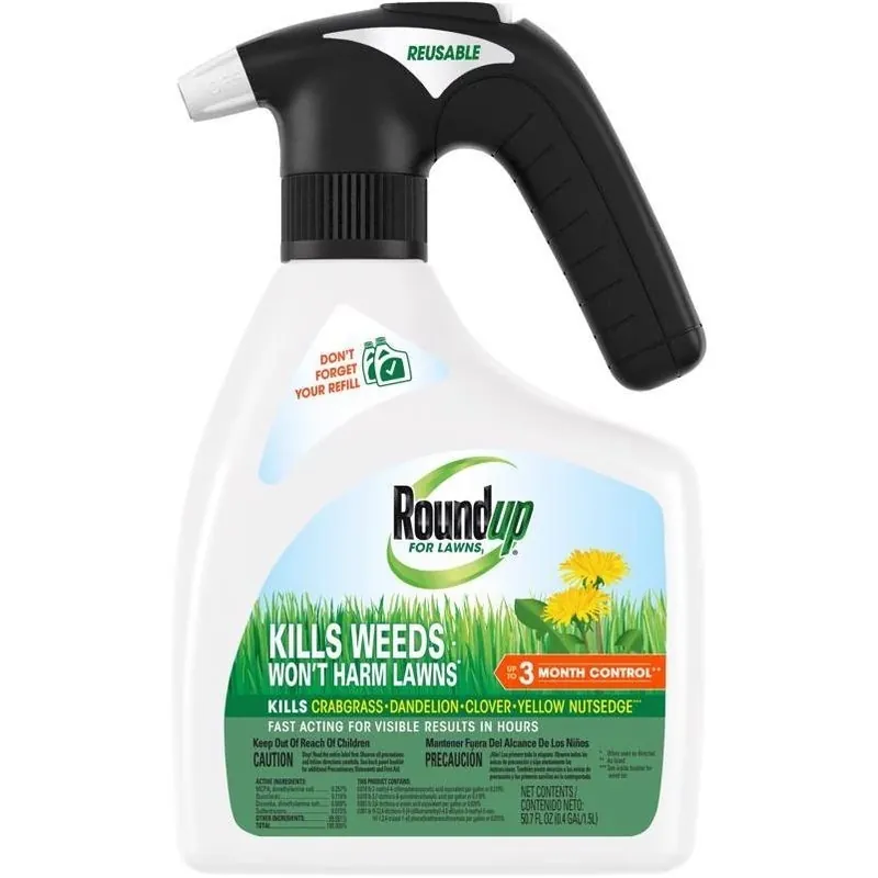 Roundup 5022205 1.5 L Liquid Weed Killer – Spray‑Ready Formula
