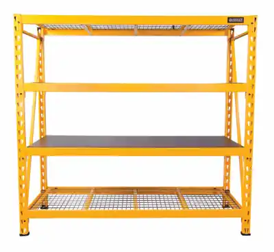 72 In. H X 77 In. W X 24 In. D 4-shelf Steel/laminate Expandable Storage Rack Unit