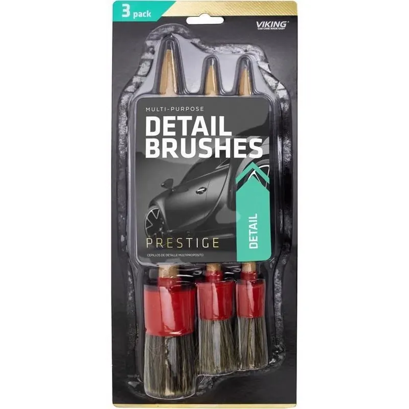 Viking Ultra‑Soft 3‑Piece Detail Brush Set