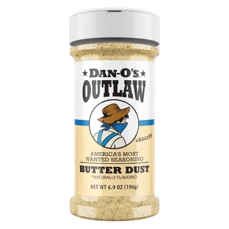 Dan-O‘s Outlaw Butter Dust BBQ Rub – 6.9 oz Gourmet Seasoning
